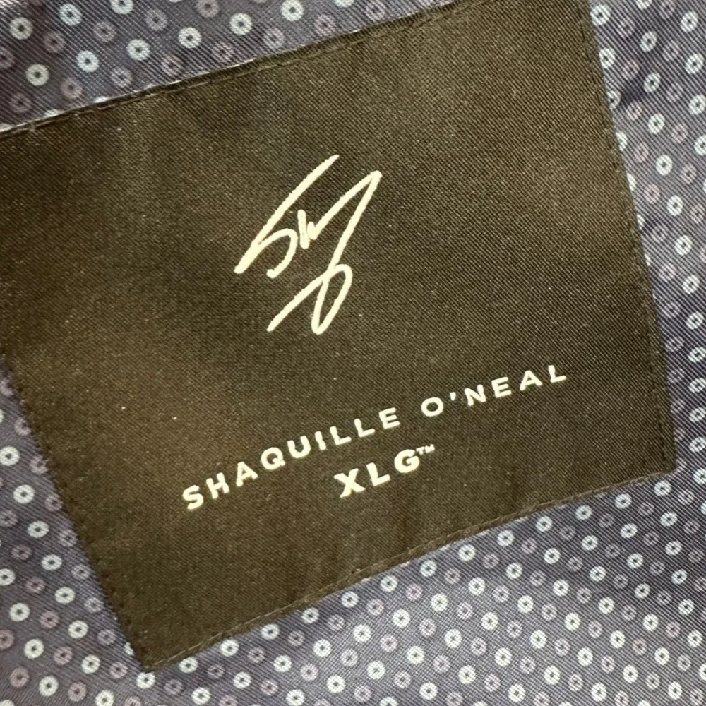 Shaquille ONeal Suit Pants Mens 54R 46X26 XLG Blue Two Button Blazer Trousers